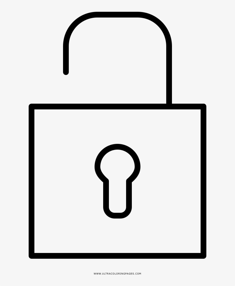 Lock Coloring Pages - Coloring Book, transparent png #3649695