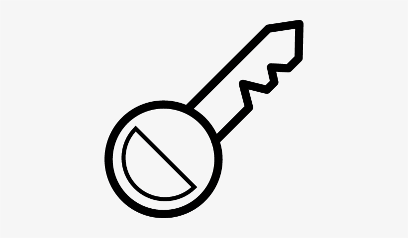 Lock Key Outline Vector - Outline Of Lock And Key, transparent png #3649797