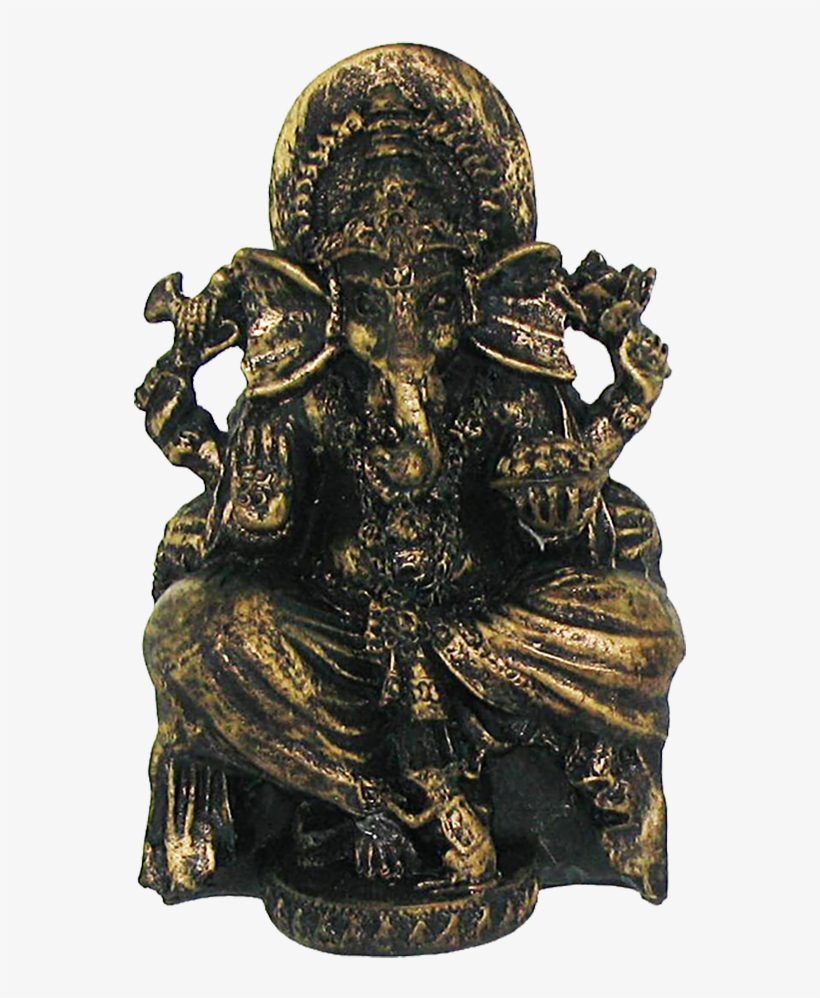 As A Gift This Statue Ganesh Representing One Of The - Bronze Sculpture, transparent png #3650206