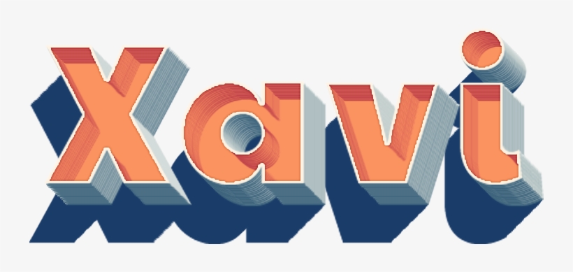 Xavi 3d Letter Png Name - Letter, transparent png #3650271