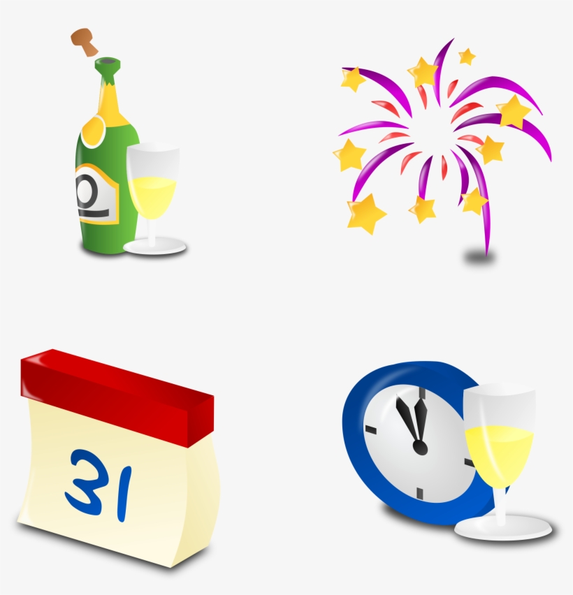 Big Image - Small New Years Icon, transparent png #3650683