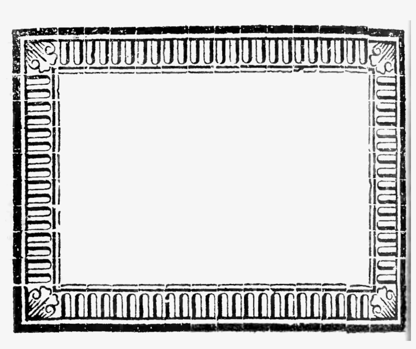 Day A Pastoral P10 Onlyframe - Black And White Book Border Clip Art, transparent png #3650688