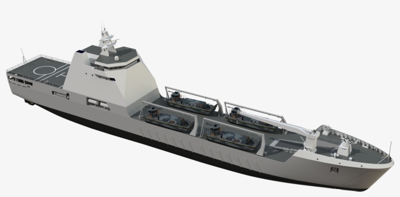 Efficient Drive Through Roro Principle - Damen Lst 120, transparent png #3651025