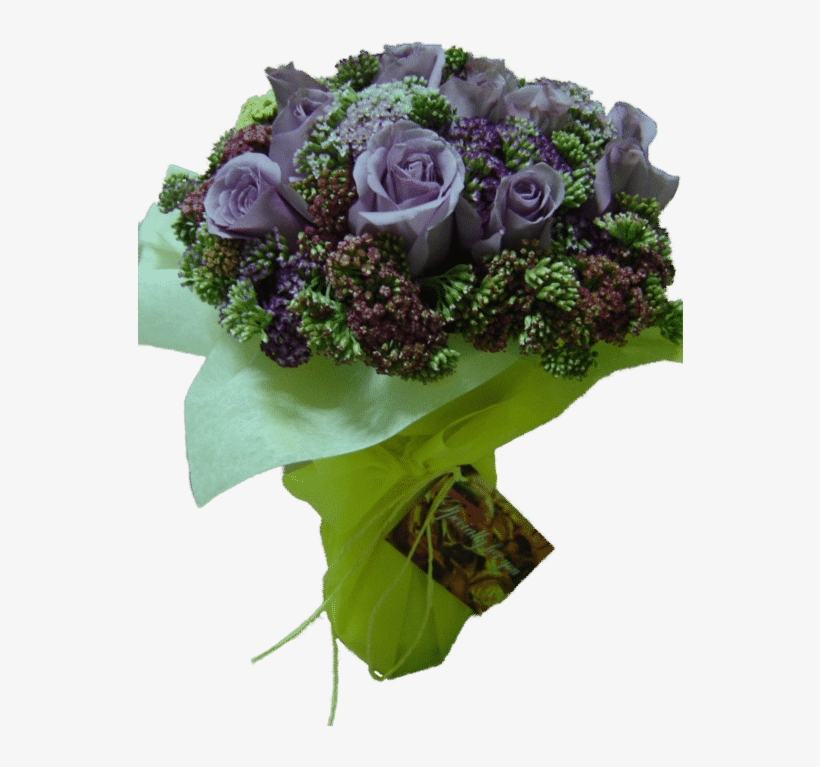 Premium Lavender Roses Flower Bouquet - Blue Rose, transparent png #3651363