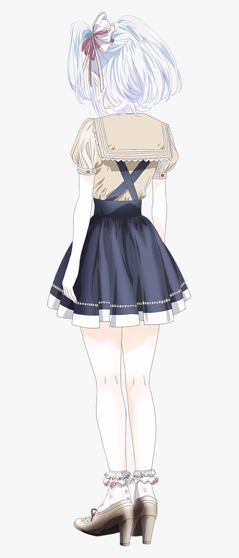 Even Koyori Back Is Looking A Beautiful And Cute Because - Anime Girl From Back Png, transparent png #3651389