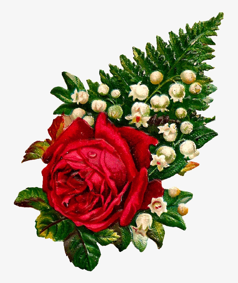 What A Beautiful Digital Red Rose Graphic I Love This - Red Flowers Love Png, transparent png #3651391