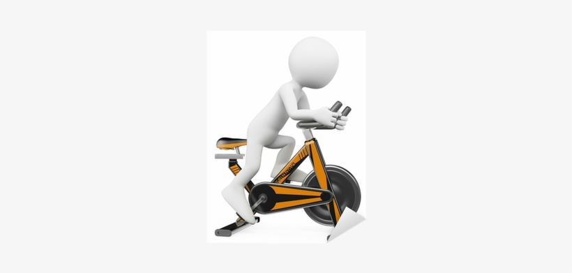 3d White People - Bicycle, transparent png #3651426