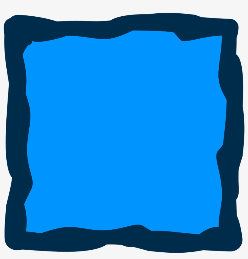 Frame,borders And Frames - Square Border Blue, transparent png #3651849