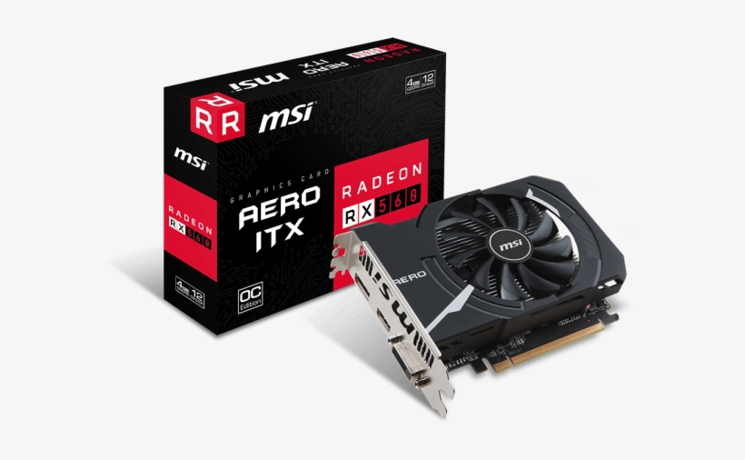 Radeon™ Rx 560 Graphics Cards Radeon Rx 560 Aero Itx - Radeon Rx 550 Aero Itx 4g Oc, transparent png #3652069