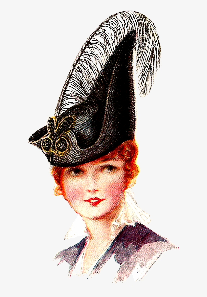 Women Hat Png - Vintage Clothing, transparent png #3652312