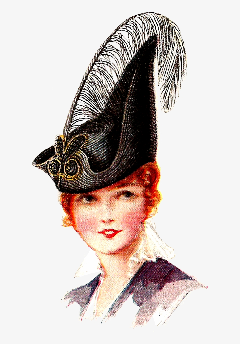 Women Hat Png - Vintage Clothing, transparent png #3652312