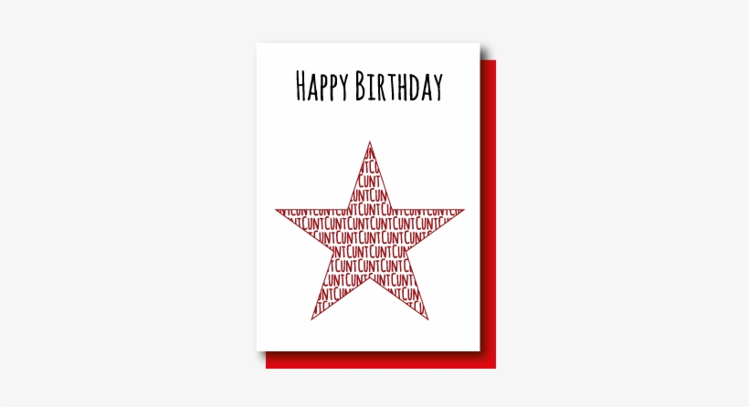 Cunt Birthday Star - Christmas Day, transparent png #3652790