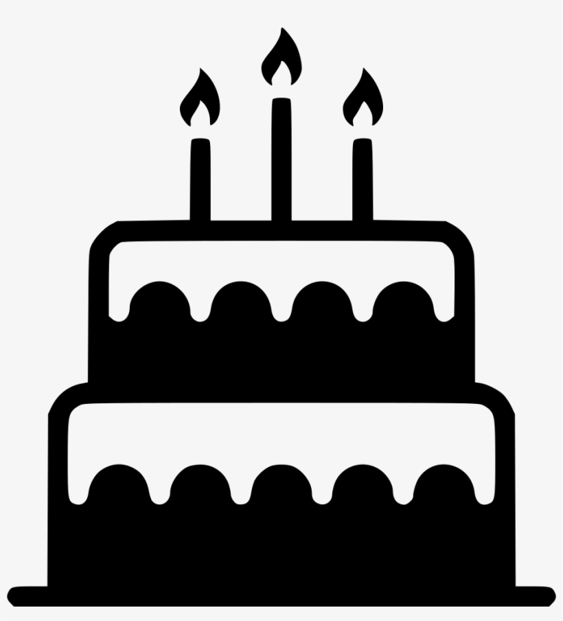 Download Png File Svg Birthday Cake Png Black Free Transparent Png Download Pngkey