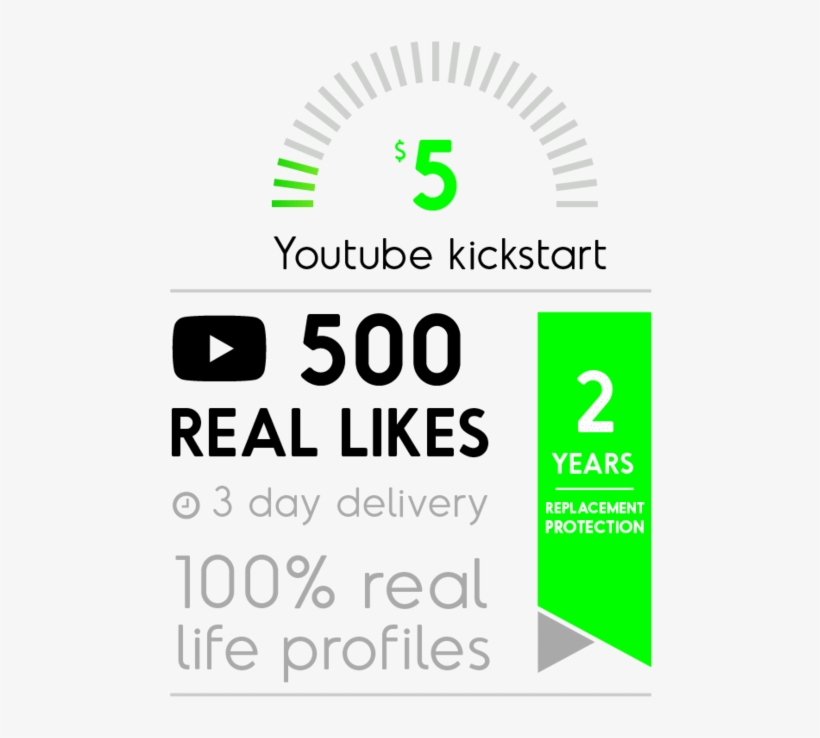 500 Real Youtube Likes - Like Button, transparent png #3653578