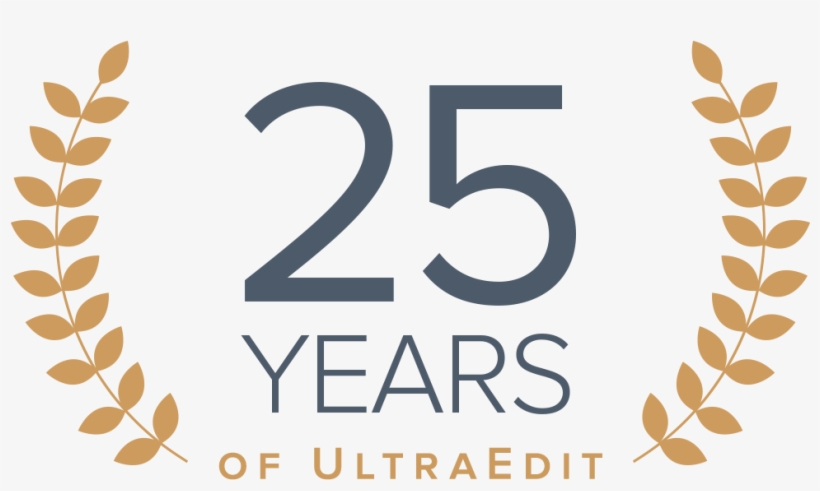 25 Years Of Ultraedit Seal - Laurel Round, transparent png #3654098
