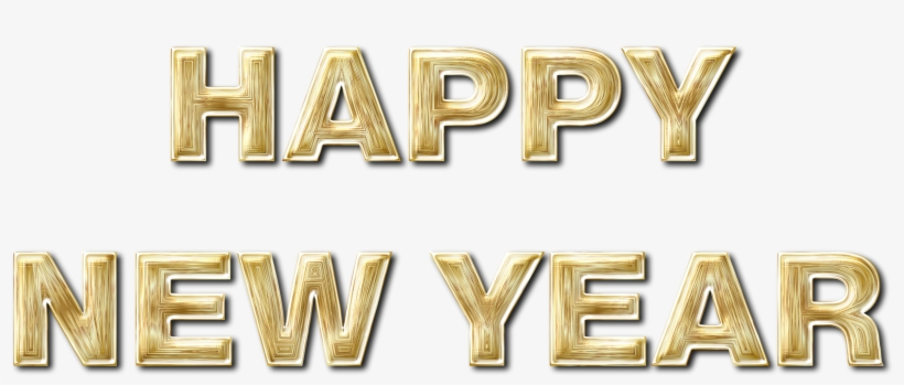 Big Image - Happy New Year Gold, transparent png #3654592