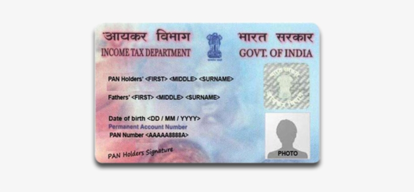 Pan Card, transparent png #3654781