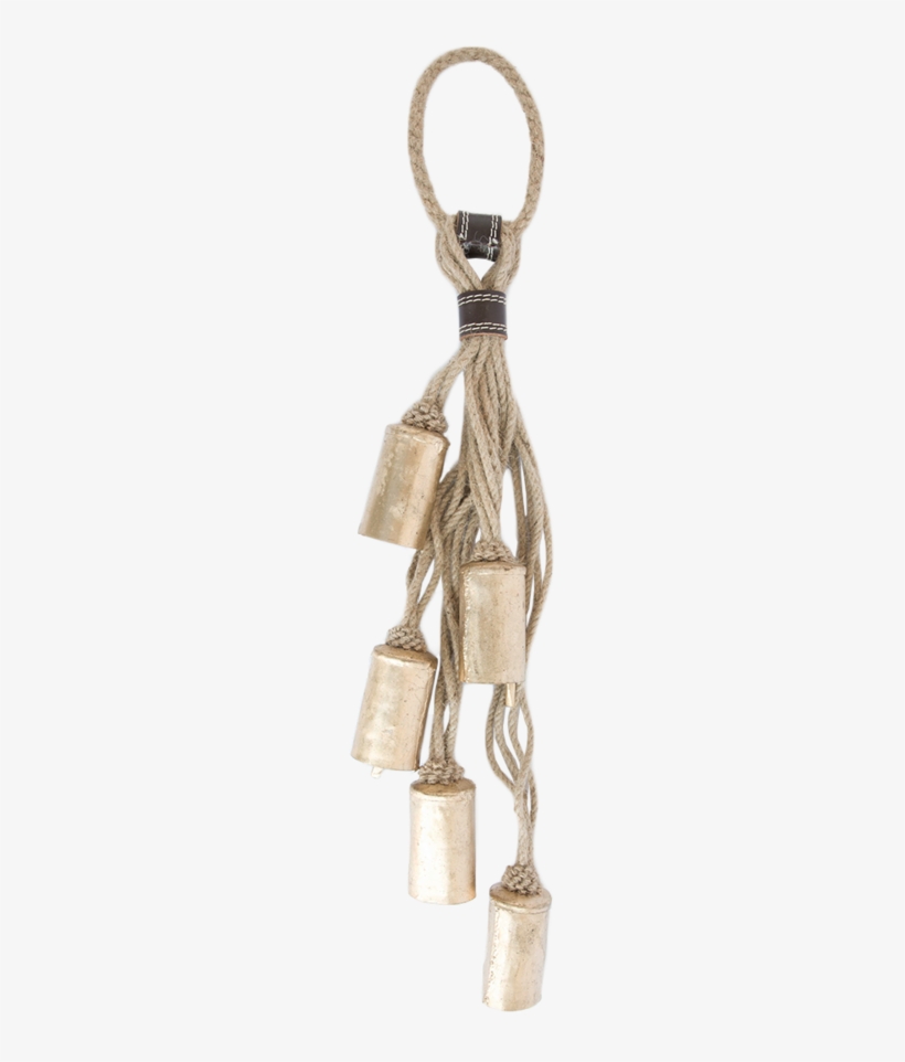 Jute Bells Door Hanger 1 - Keychain, transparent png #3655766