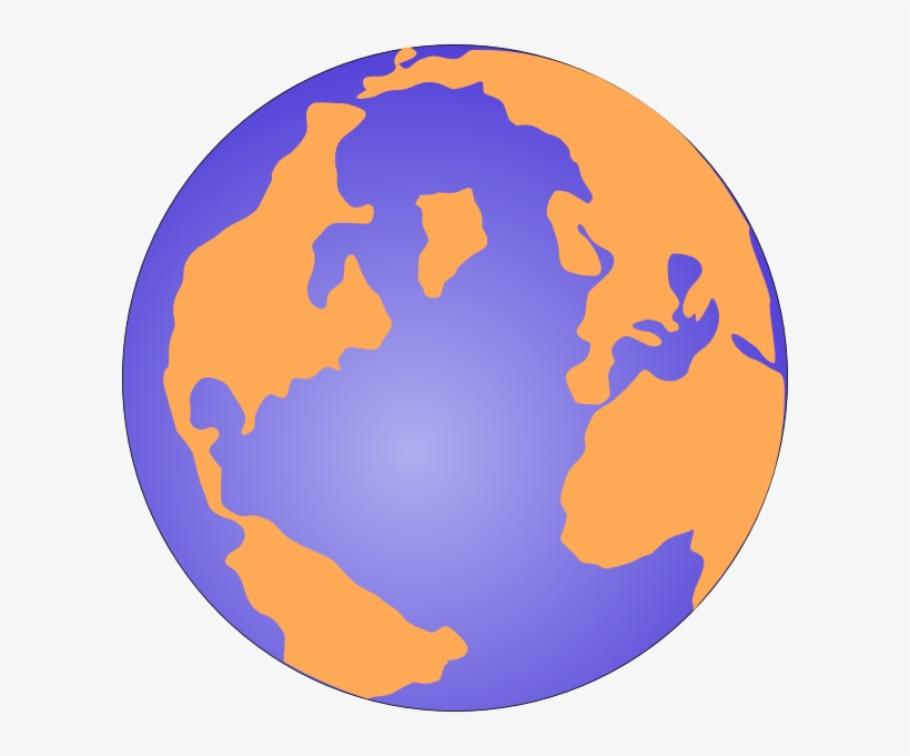 Orange And Blue Globe 3 Clip Art - Orange And Blue Globe, transparent png #3656000