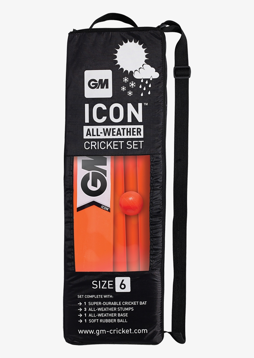 Icon All-weather Cricket Set - Gunn & Moore Icon All-weather Cricket Set Size, transparent png #3656265