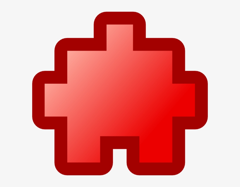 How To Set Use Jean Victor Balin Icon Puzzle Red Clipart - Clip Art, transparent png #3656451