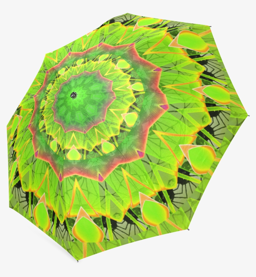 Golden Green Foliage Ferns Abstract Summer Days - Umbrella, transparent png #3656703