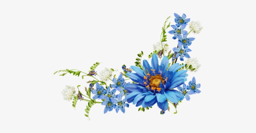 Dekoratívne Elementy « Category - Blue Flower Pixel Png, transparent png #3656873