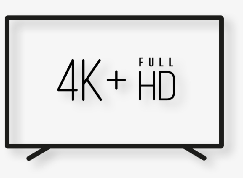4k Full Hd - Television, transparent png #3657166