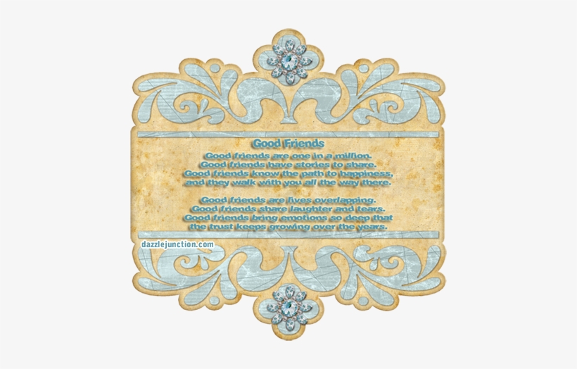 Good Friends Picture For Facebook - Good Thought Of Friend Ship, transparent png #3657259