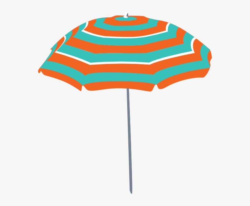 Beach Umbrella Clip Art At Clker - Beach Umbrella Clipart Vector, transparent png #3657329