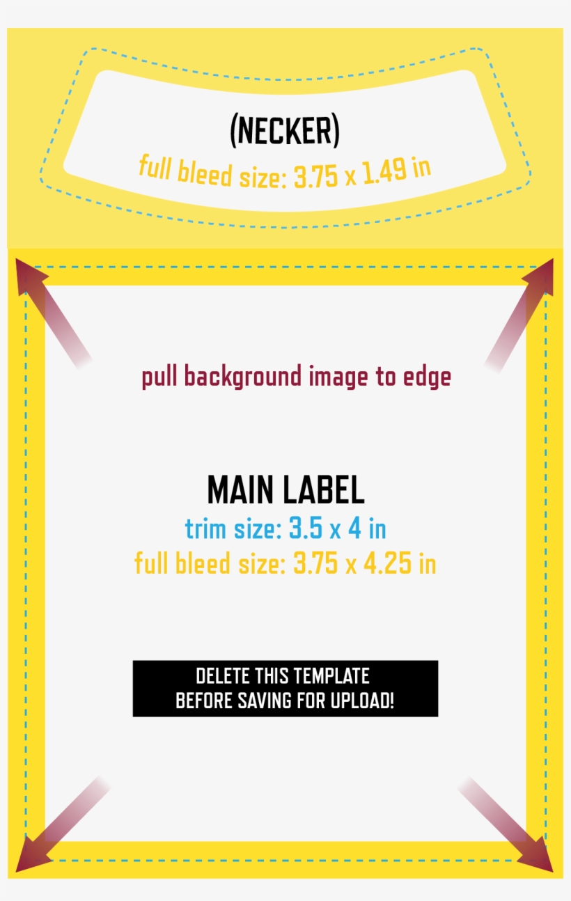 Drag To Your Desktop To Download - Beer Label Specs Bleed, transparent png #3657959