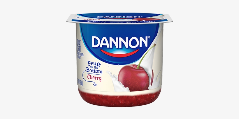 Dannon Cherry Fruit On Bottom - Dannon Yogurt Fruit On The Bottom, transparent png #3658172