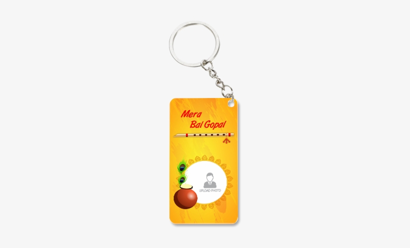 Mera Bal Gopal Small Rectangle Key Chain - Rectangle, transparent png #3658341