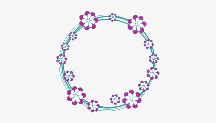 Free Png Floral Round Frame Png Images Transparent - Round Photo Fram Png Imgs, transparent png #3658876