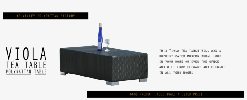 Viola Tea Table Polyrattan Table By Belvalley Polyrattan, transparent png #3659190