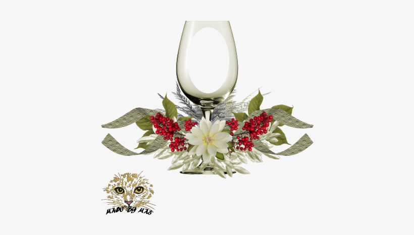 Here A Little Cluster Frame I Made For Youit Is In - Wine Glass, transparent png #3659256