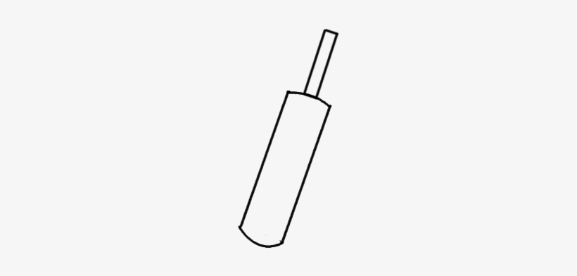 How To Draw A Bat And Ball - Cricket, transparent png #3659308