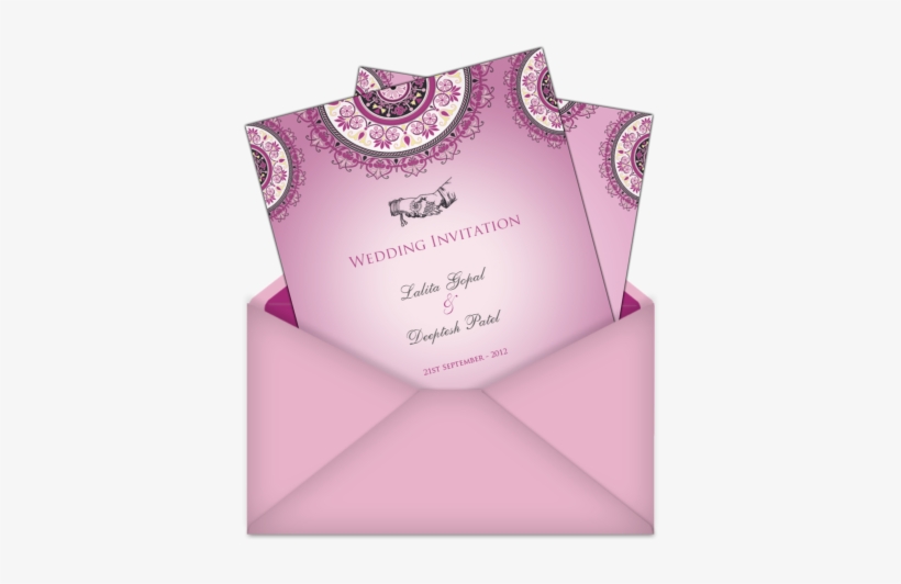 Letter Style Email Indian Wedding Invitation Design - Digital Wedding Card Designs In Png, transparent png #3659737