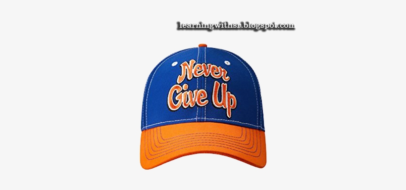 John Cena Cap Png - John Cena Never Give Up Hat, transparent png #3660416