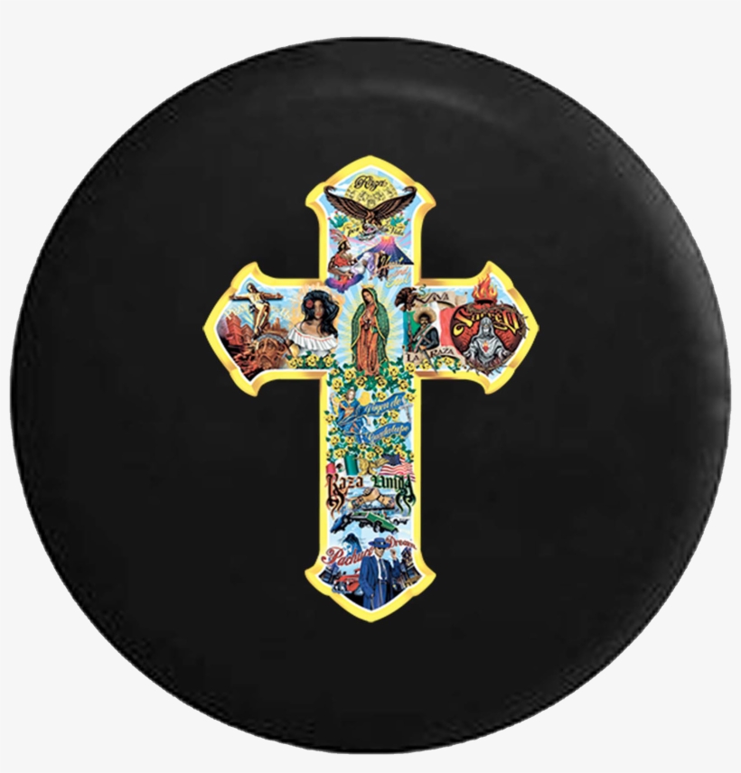 Latino Jesus Cross Religious God Bible Jeep Camper - Cross, transparent png #3660485