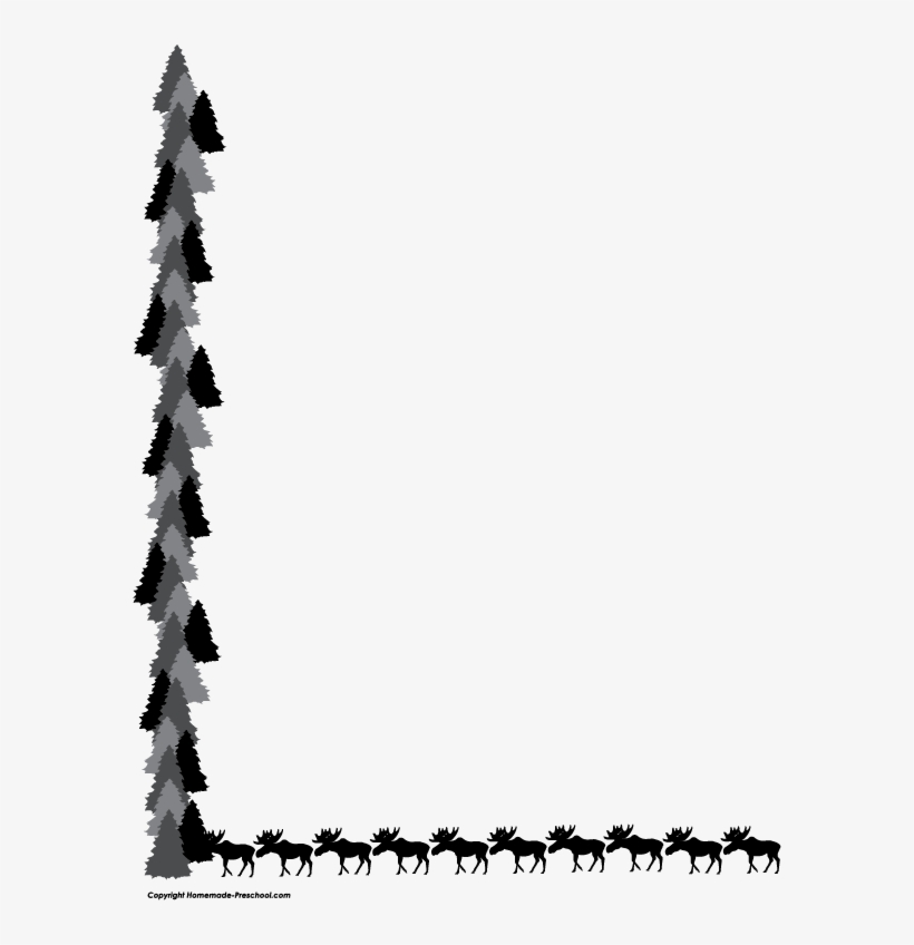 Moose Border Png Clipart Moose Deer Clip Art - Moose Border, transparent png #3660974