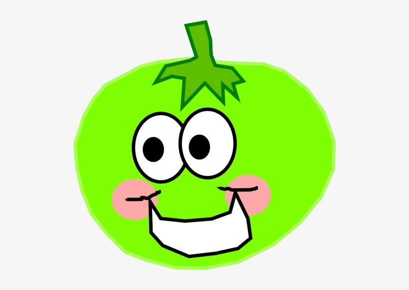 Tomato Green - Green Tomato Cartoon, transparent png #3661004
