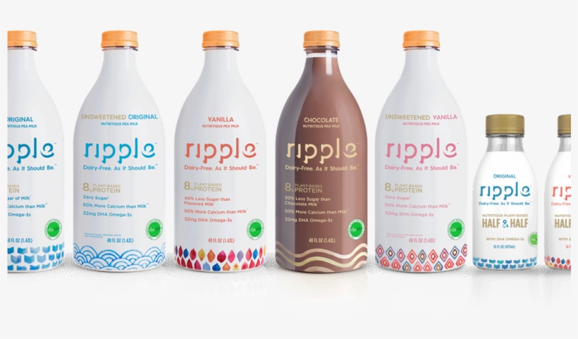 Ripple Foods Raises $65 Million In Funding In A Victory - Ripple Nutritious Plant-based Milk, Vanilla - 48 Fl, transparent png #3661823