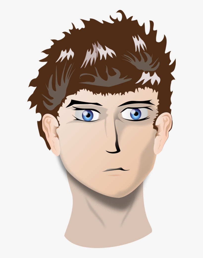 Head Of Boy With Blue Eyes - Human Head Clipart, transparent png #3661947