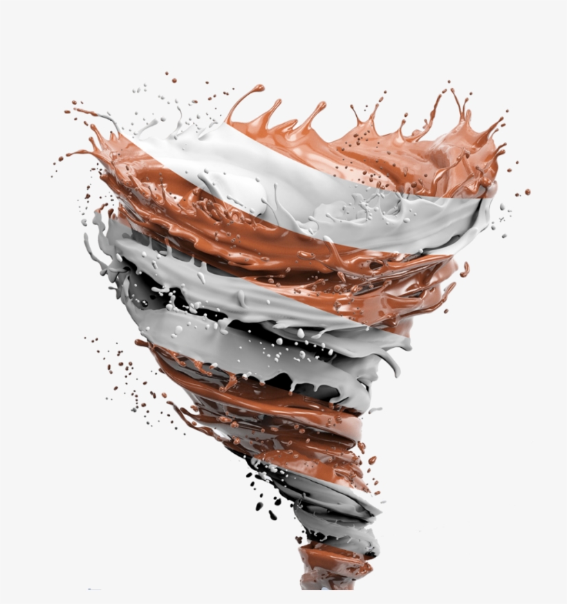 Art Tornado Milktornado Chocolatemilk Milk Swirl Sticke - Chocolate Tornado Png, transparent png #3662005