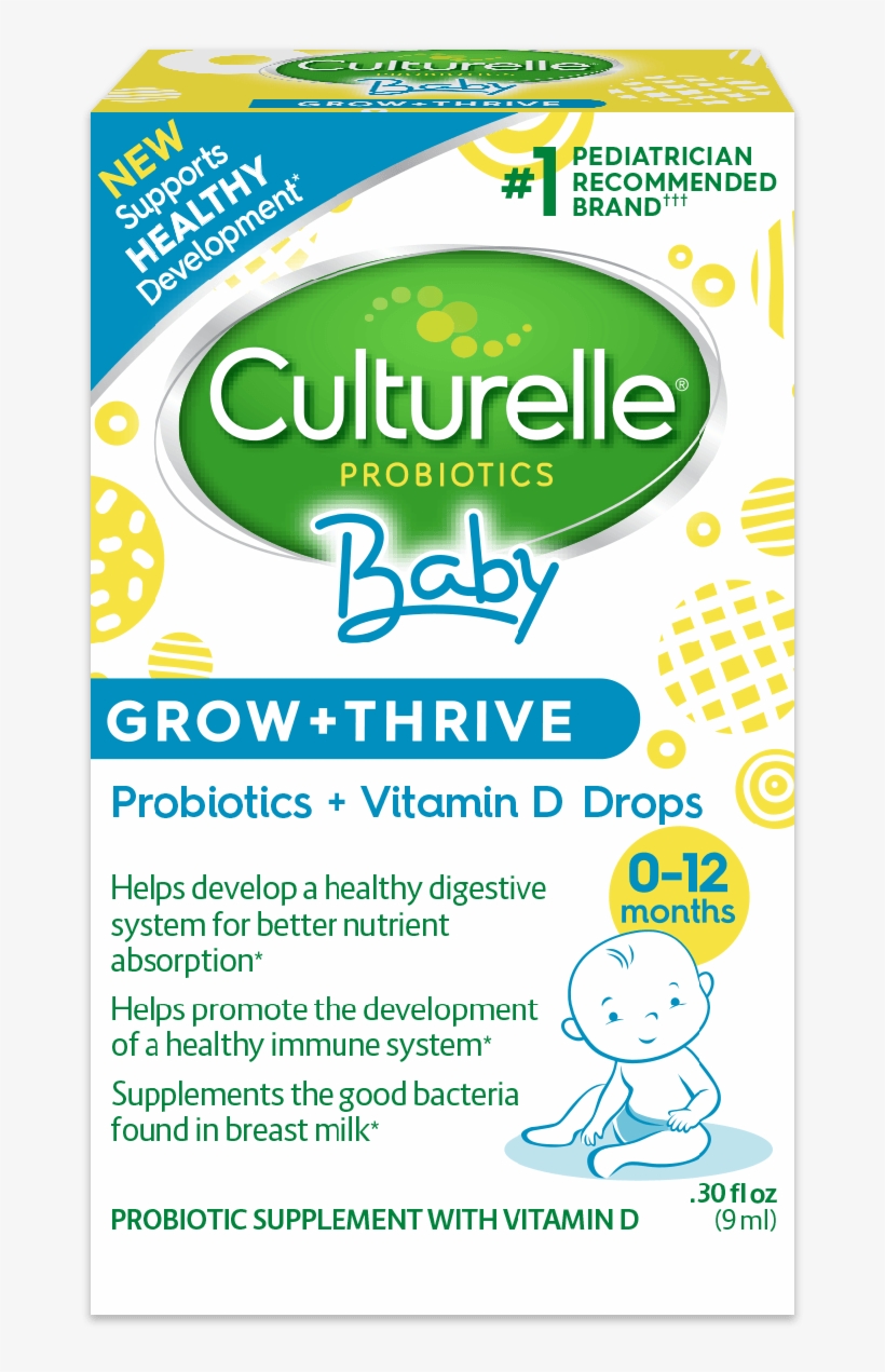 Culturelle Baby Grow And Thrive Drops Product Box - Culturelle Pro-well 3-in-1 Complete Probiotic Formula, transparent png #3662306