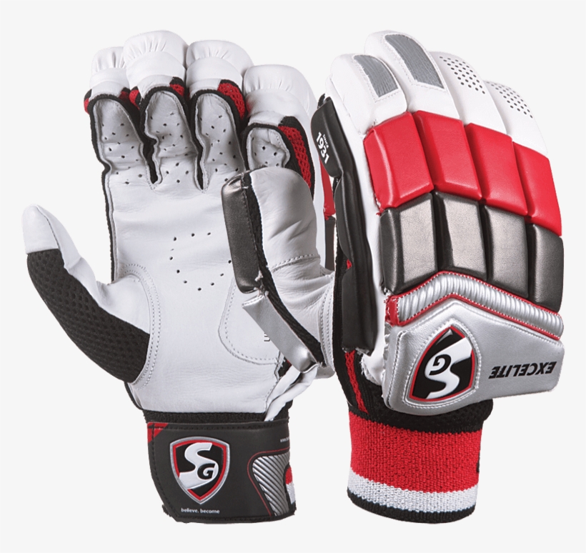 Sg Excelite Batting Gloves - Left Handed Gloves Cricket, transparent png #3662339