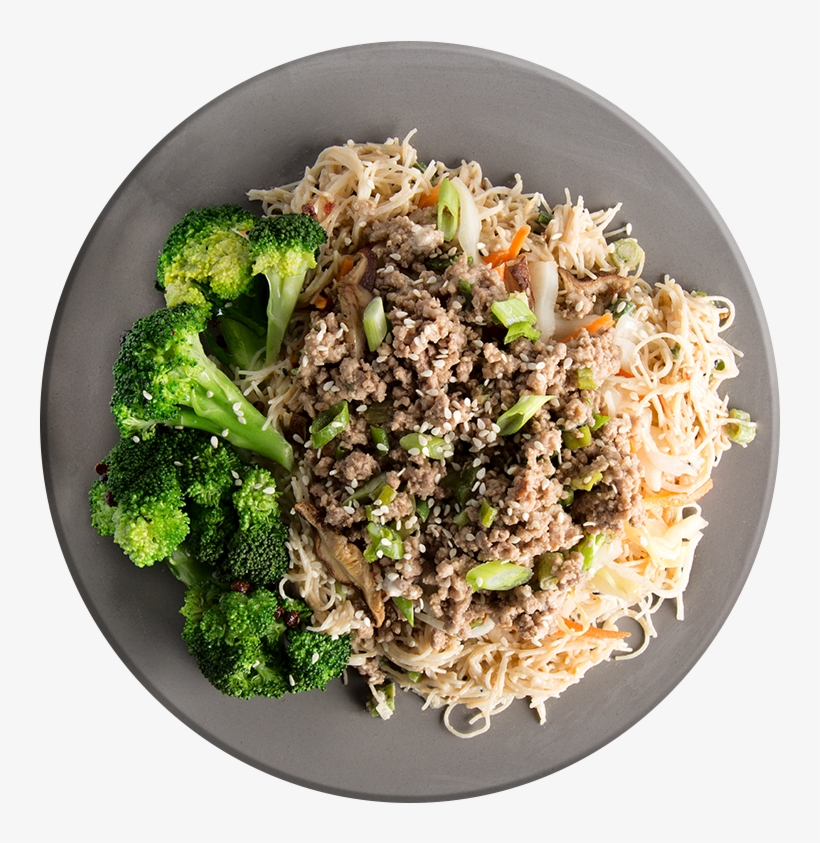 Athlete Pork Egg Roll Plate With Rice Noodles - Broccoli, transparent png #3662727
