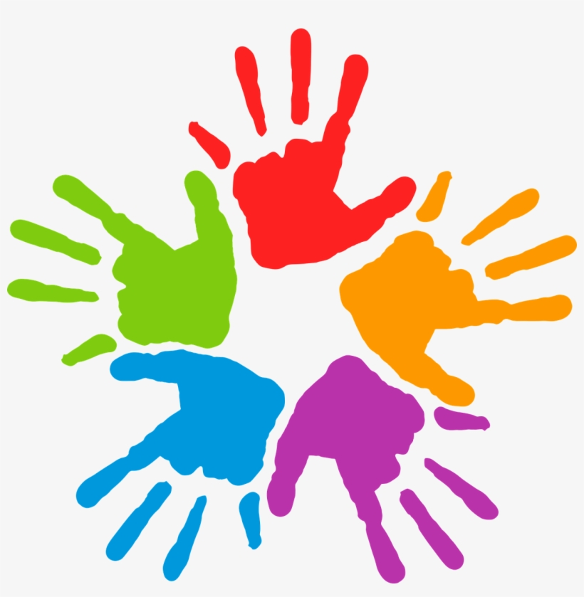 Colorful Hands Clipart, transparent png #3663160