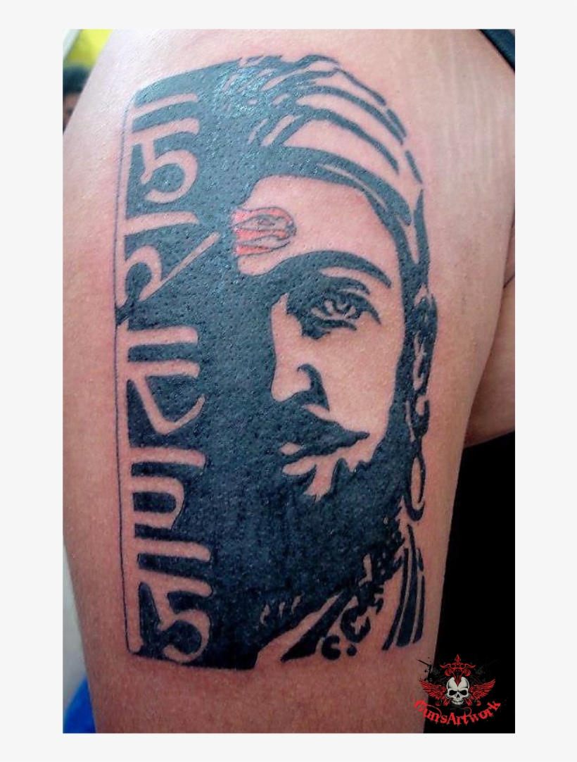 Shivaji Maharaj Tattoo Shivaji Maharaj Tattoo, Guns, - Firearm, transparent png #3663218